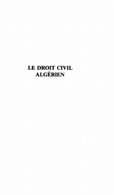Cover LE DROIT CIVIL ALGERIEN (eBook, PDF)