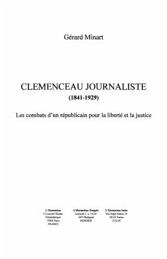 CLEMENCEAU JOURNALISTE (1841-1 (eBook, ePUB) CLEMENCEAU JOURNALISTE (1841-1 (eBook, ePUB)