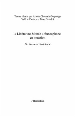 litterature-monde francophone en mutation - ecritures en d (eBook, PDF) - Collectif