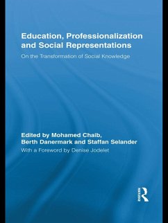 Education, Professionalization and Social Representations (eBook, PDF)