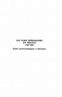 LES JUIFS SEPHARADES EN FRANCE (eBook, PDF)