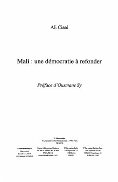 Cover Mali une democratie a refonder (eBook, ePUB)