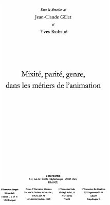 Cover Mixite parite genre dans les metiers de l'animation (eBook, ePUB)
