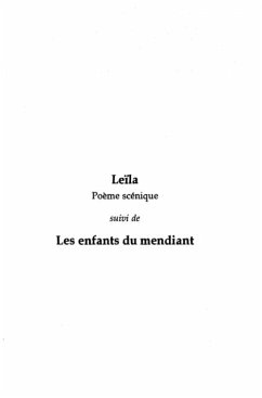 &quote;Leila&quote; suivi de &quote;Les Enfants du mendiant&quote; (eBook, PDF)