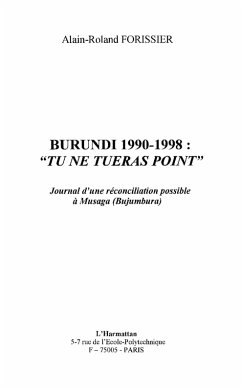 Cover Burundi 1990-1998: tu ne tueras point (eBook, ePUB)