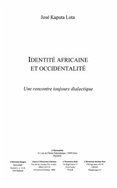Identite africaine et occidentalite (eBook, ePUB) Cover Identite africaine et occidentalite (eBook, ePUB)