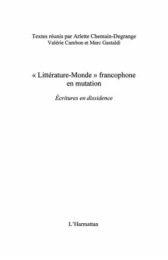 Cover litterature-monde francophone en mutation - ecritures en d (eBook, ePUB)