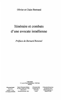 Cover Itineraire et combats d'une avocate isra (eBook, ePUB)