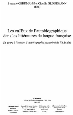Cover Enjeux de l'autobiographique dans les li (eBook, ePUB)