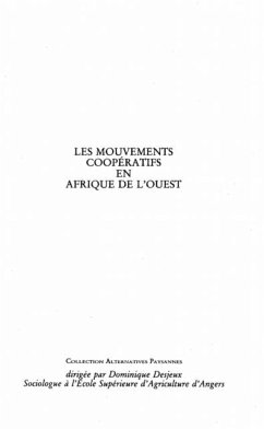 LES MOUVEMENTS COOPERATIFS EN AFRIQUE DE L'OUEST (eBook, PDF)
