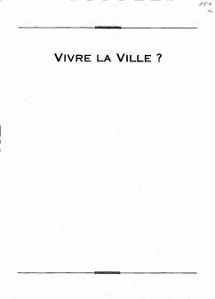 Cover Vivre la ville? (eBook, PDF)