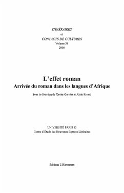 Cover Effet roman (eBook, ePUB)