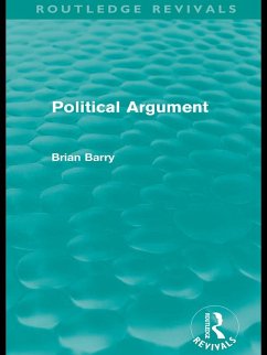 Political Argument (Routledge Revivals) (eBook, PDF) - Barry, Brian