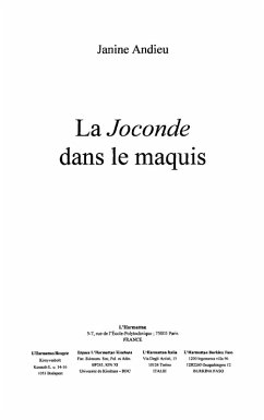 LA JOCONDE DANS LE MAQUIS (eBook, ePUB)