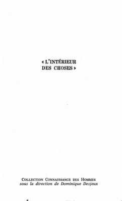 L'INTERIEUR DES CHOSES (eBook, PDF)
