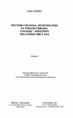 Pouvoir colonial, municipalites et espaces urbains (eBook, PDF)