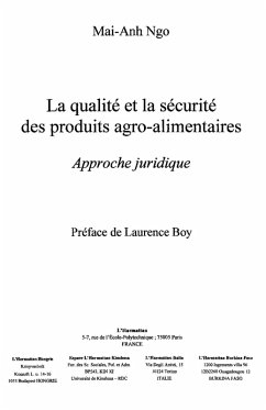 Qualite et la securite des produits agro (eBook, ePUB)