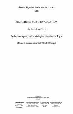Recherche sur l'evaluation eneducation (eBook, ePUB)