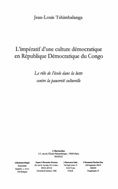 Cover Imperatif d'une culture democratique en (eBook, ePUB)