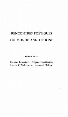 Cover RENCONTRES POETIQUES DU MONDE ANGLOPHONE (eBook, PDF)