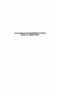 Dynamique des representations dans la formation (eBook, PDF) Dynamique des representations dans la formation (eBook, PDF)