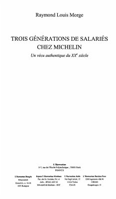 Trois generations de salaries chez michelin (eBook, ePUB) Trois generations de salaries chez michelin (eBook, ePUB)