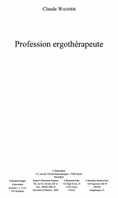 Cover Profession ergotherapeute (eBook, ePUB)