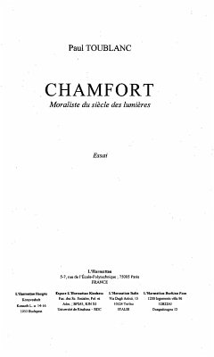 Chamfort moraliste du siecle des lumieres (eBook, ePUB) - Toublanc Paul