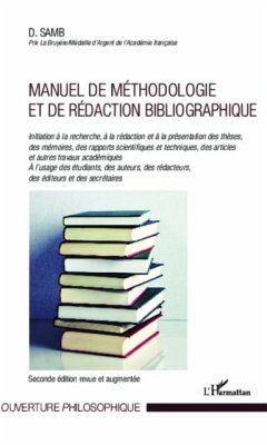 Manuel de methodologie et de redaction bibliographique (eBook, PDF)