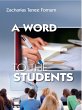 A Word to the Students (Other Titles,... - Bild 1