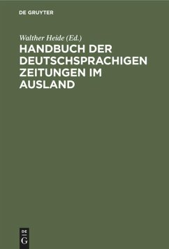 Cover Handbuch der deutschsprachigen Zeitungen im Ausland