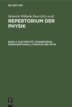 Electricität, Magnetismus, Erdmagnetismus, Literatur der Optik