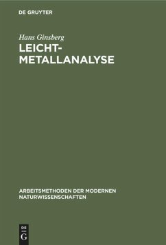Leichtmetallanalyse - Ginsberg, Hans