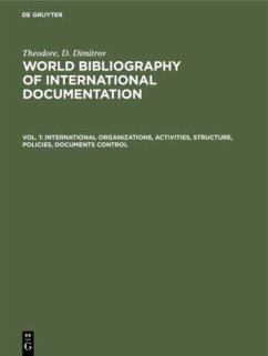 International organizations, activities, structure, policies, documents control - Dimitrov, Theodore, D.