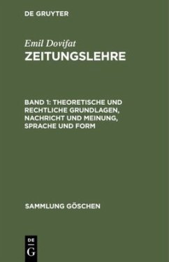 Cover Theoretische und rechtliche Grundlagen, Nachricht und Meinung, Sprache und Form