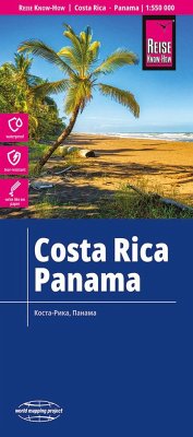 Reise Know-How Landkarte Costa Rica, Panama (1:550.000) - Reise Know-How Verlag Peter Rump GmbH
