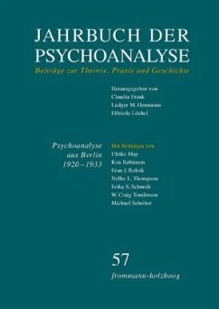 Jahrbuch der Psychoanalyse / Band 57: Psychoanalyse aus Berlin 1920-1933 - Transfer und Emigration / Jahrbuch der Psychoanalyse BD 57