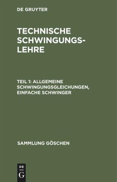 Allgemeine Schwingungsgleichungen, einfache Schwinger - Zipperer, L.