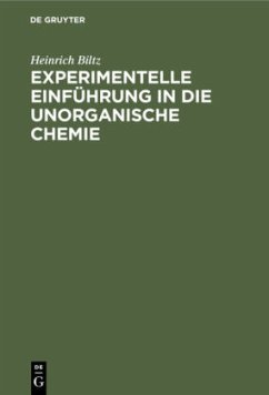 Cover Experimentelle Einführung in die unorganische Chemie