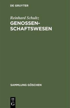 Genossenschaftswesen - Schultz, Reinhard