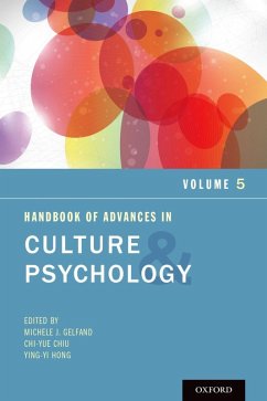Handbook of Advances in Culture and Psychology, Volume 5 (eBook, ePUB)