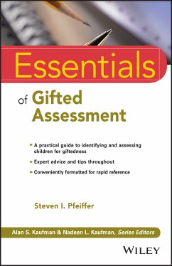 Essentials of Gifted Assessment (eBook, PDF) - Pfeiffer, Steven I.