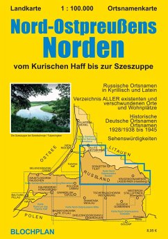 Landkarte Nord-Ostpreußens Norden - Bloch, Dirk