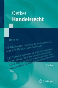 Handelsrecht - Oetker, Hartmut