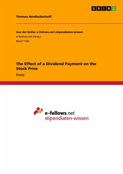 The Effect of a Dividend Payment on the Stock Price - Herdieckerhoff, Thomas