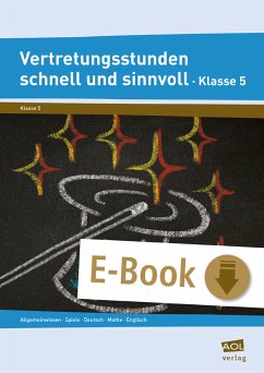 Vertretungsstunden schnell und sinnvoll Klasse 5 (eBook, PDF)