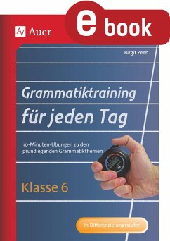 Grammatiktraining für jeden Tag Klasse 6 (eBook, PDF) Cover Grammatiktraining für jeden Tag Klasse 6 (eBook, PDF)