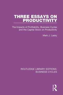 Cover Three Essays on Productivity (RLE: Business Cycles) (eBook, PDF)