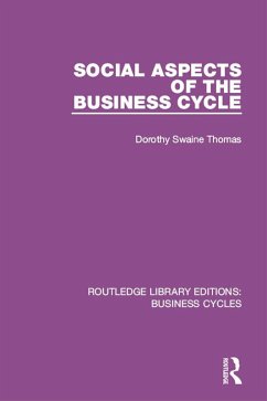 Cover Social Aspects of the Business Cycle (RLE: Business Cycles) (eBook, ePUB)