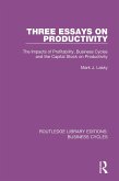 Three Essays on Productivity (RLE: Business Cycles) (eBook, ePUB)